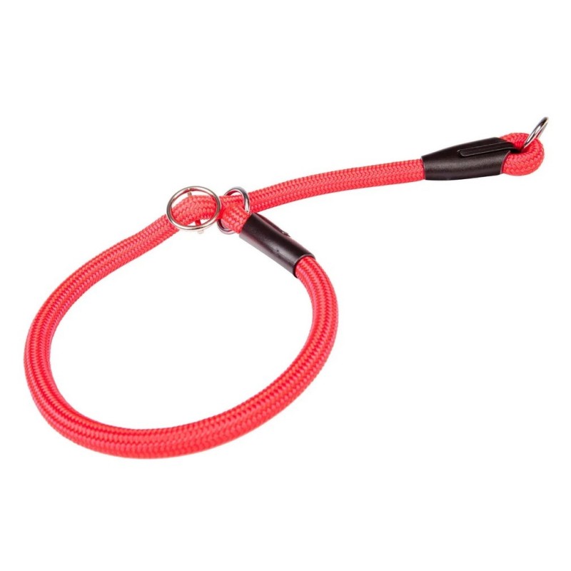 DINGO Obroża zaciagana z linki Snake (1,2 cm x dł. 55 cm) - czerwony