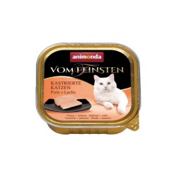 ANIMONDA Cat Vom Feinsten dla kastratów - Indyk z łososiem 6x 100g