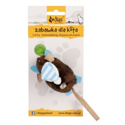 DINGO Zabawka dla kota - Mysz Narciarz 1 szt.