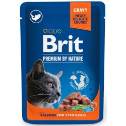 BRIT PREMIUM CAT Łosoś dla kotów wysterylizowanych 100g