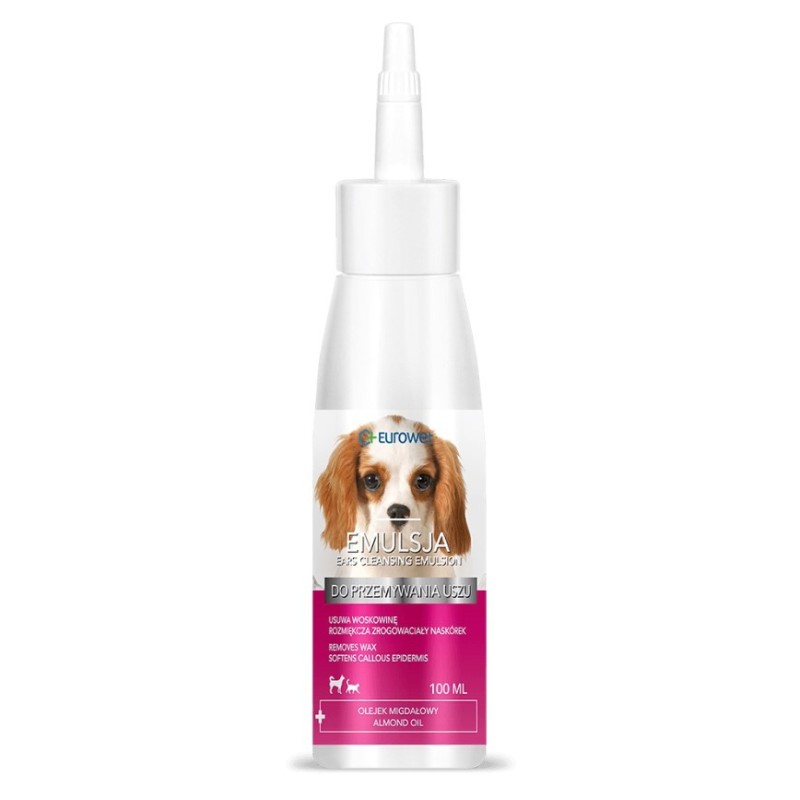EUROWET Emulsja do przemywania uszu 100ml PROMO Krótki termin