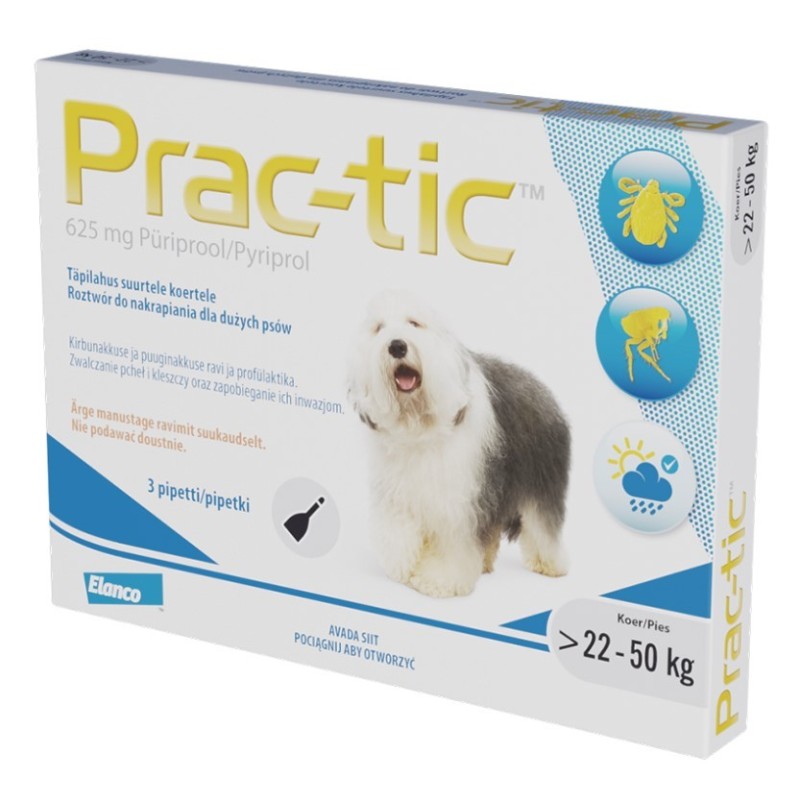 ELANCO Prac-Tic 22 - 50kg (3 pipety)