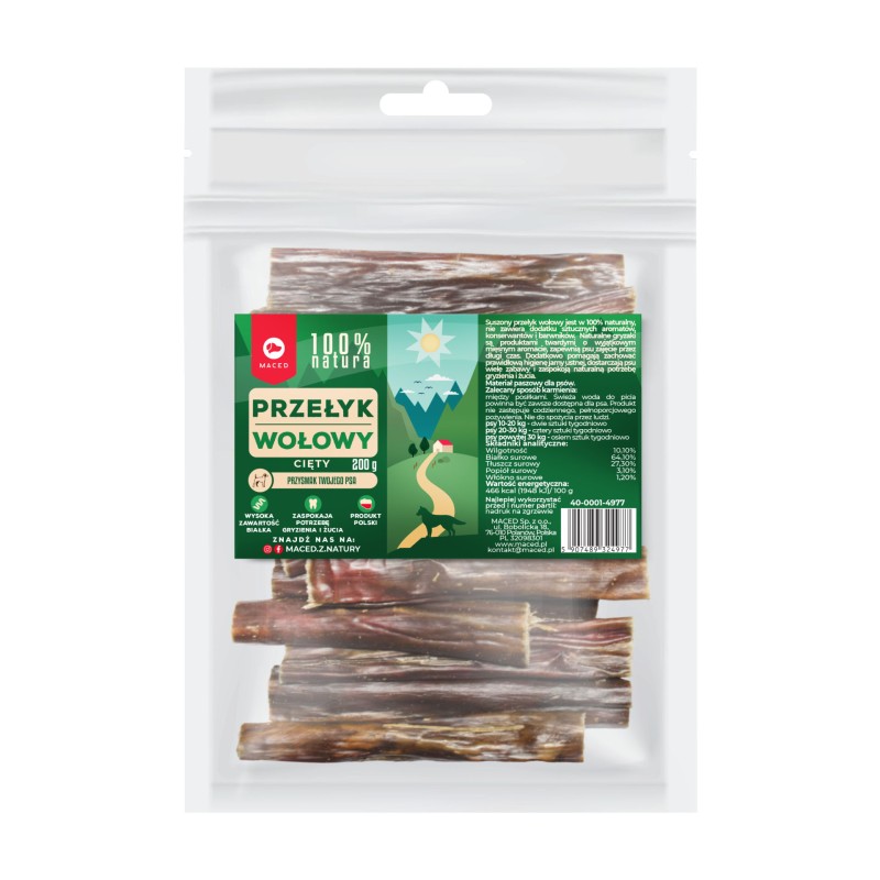 MACED 100% Natura Przełyk Cięty 12cm 200g