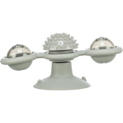 TRIXIE Window spinner TPR - 16 cm - zabawka na przyssawce z dzwonkiem dla kota