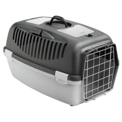 ZOLUX Transporter Gulliver 2 metalowe drzwi - jasnoszary / ciemnoszary