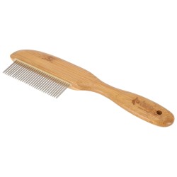 DINGO Grzebień z bambusową rączką 41 obrotowych igieł 21,4 x 5,5 cm