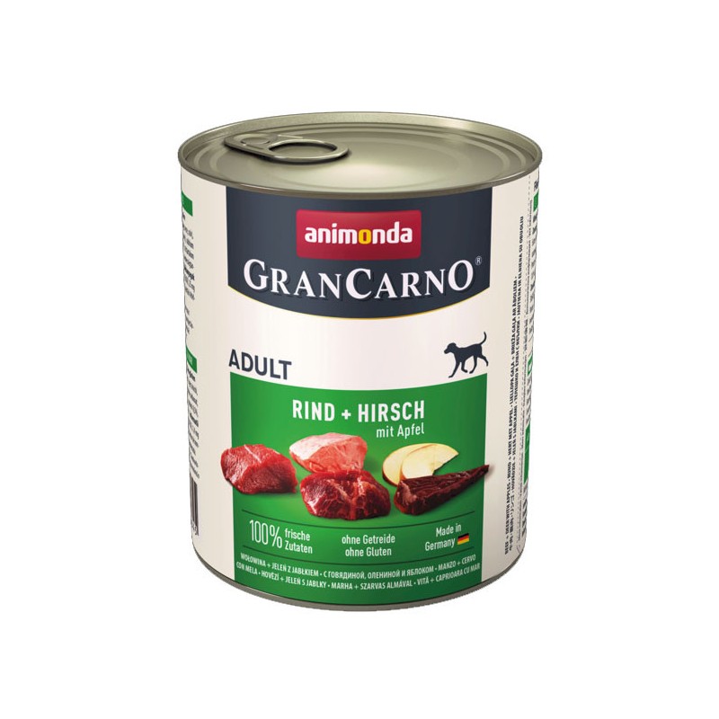 ANIMONDA GranCarno Adult wołowina i jeleń z jabłkiem 800g 6x 800g