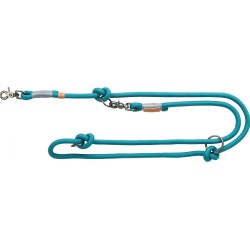 TRIXIE BE NORDIC  smysz regulowana petrol/jasnoszary L-XL dł 2m, gr.13mm