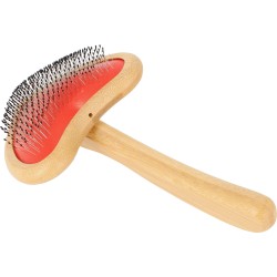 DINGO Szczotka serce z bambusową rączką 18,5 x 10 cm