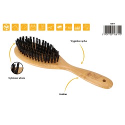 DINGO Szczotka z nylonowym włosiem i bambusową rączką 22 x 6 cm