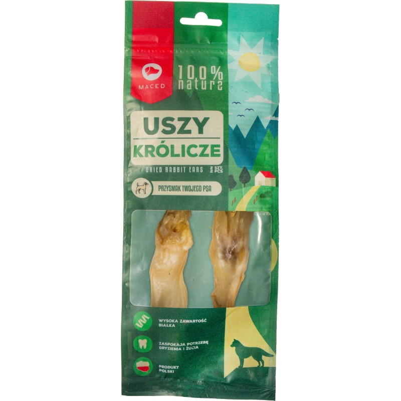 MACED 100% Natura Ucho Królicze 2 szt