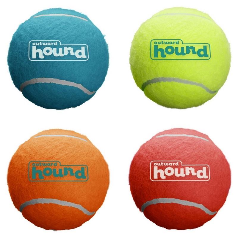 Outward Hound Piłki Tenisowe 4 szt. Mix 6,35cm M