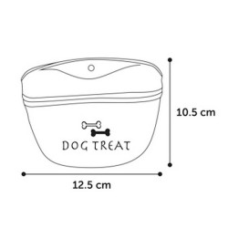 FLAMINGO Silikonowe Etui na przysmaki - grafitowe