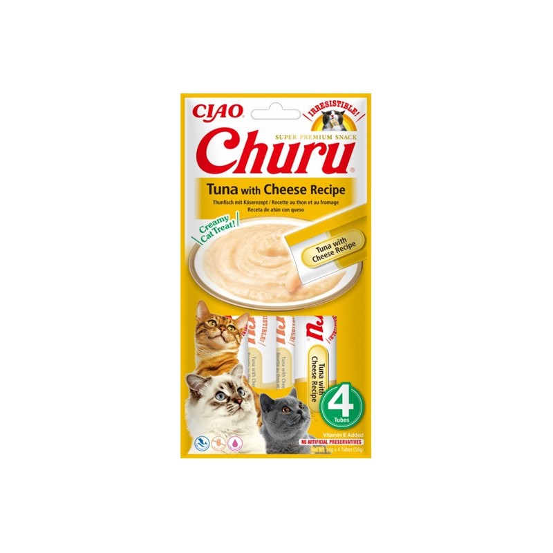 INABA CAT CHURU tuńczyk z serem 4x 14g (56g)