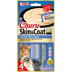INABA CAT CHURU SKIN & COAT o smaku tuńczyka 4x14g (56g)