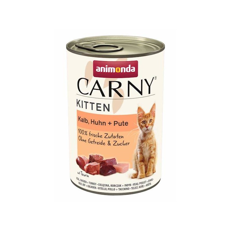 ANIMONDA KOT Carny Kitten - Cielęcina, kurczak, indyk 400g