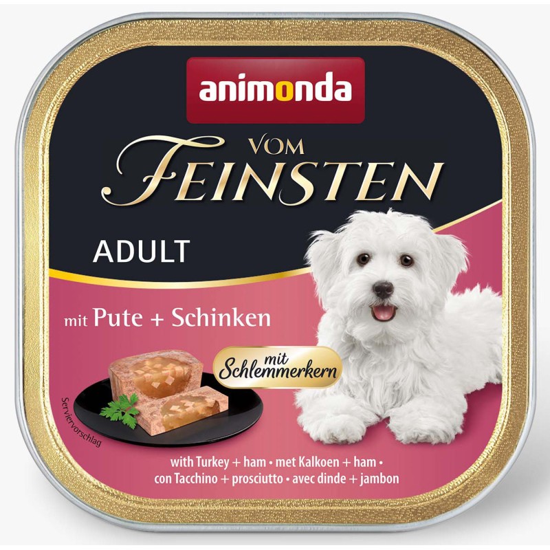 ANIMONDA Dog Vom Feinsten Adult Indyk z szynką 150g