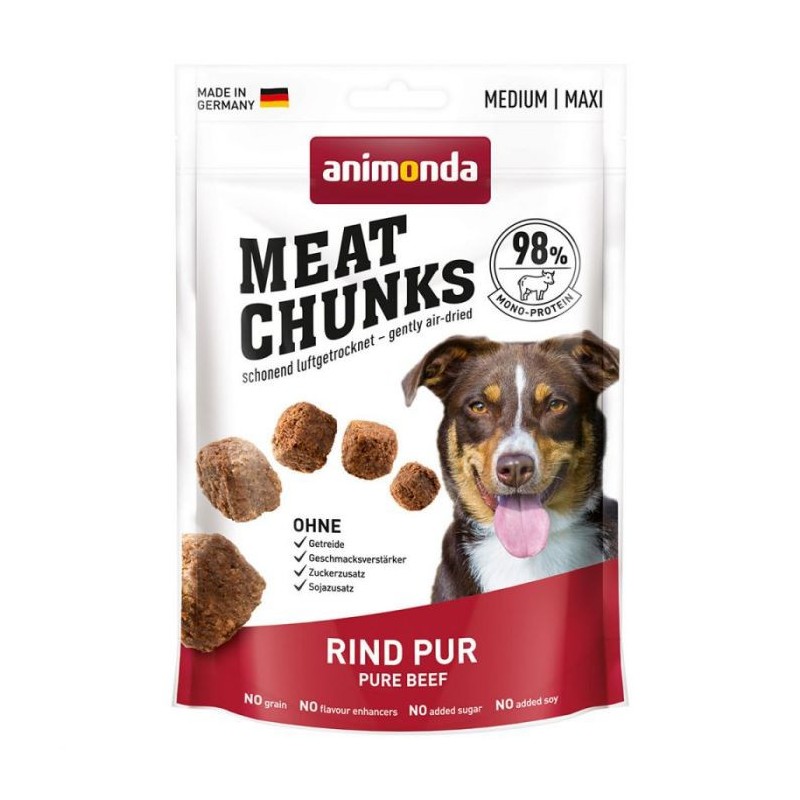 ANIMONDA Meat Chunks Dog Przysmaki Czyste kawałki mięsa - Wołowina 80g