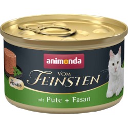 ANIMONDA Cat Vom Feinsten Mus - indyk z bażantem 85g