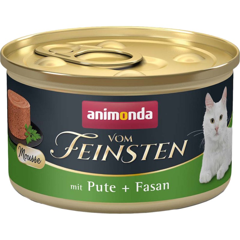 ANIMONDA Cat Vom Feinsten Mus - indyk z bażantem 85g