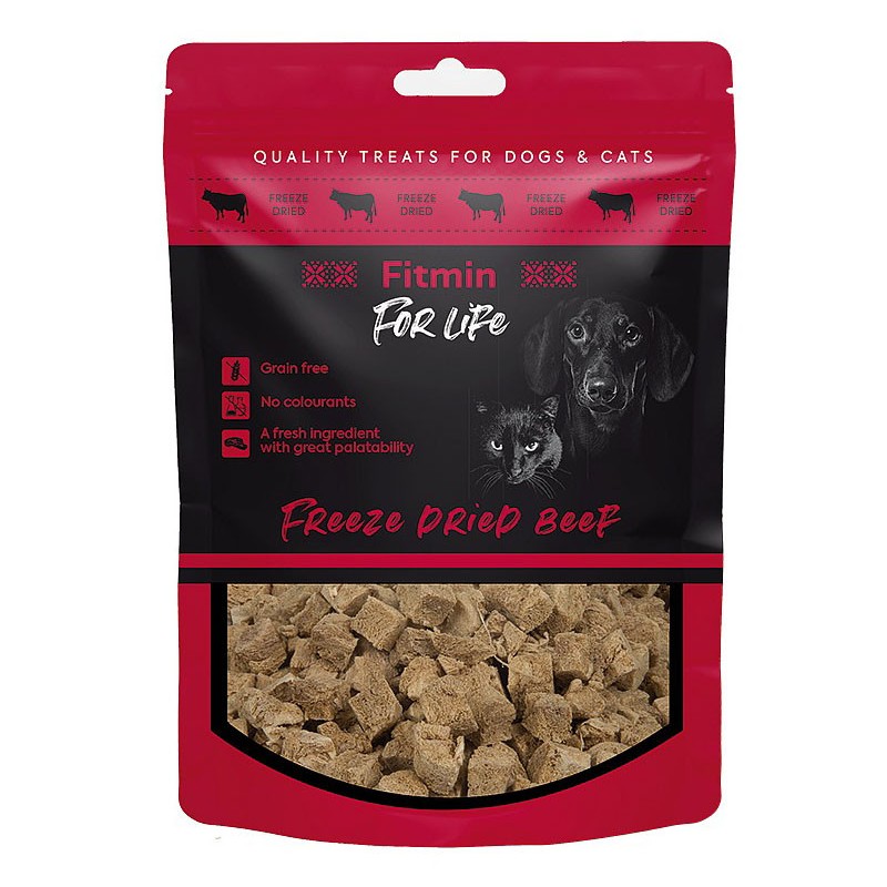 FITMIN For Life Freeze Dried Beef dla psa i kota 30g