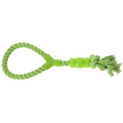 DINGO Sznur z Gryzakiem Denta Fresh 41 cm - zielony