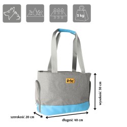 DINGO transporter dla zwierząt domowych 41 x 20 x 30 cm - niebieski