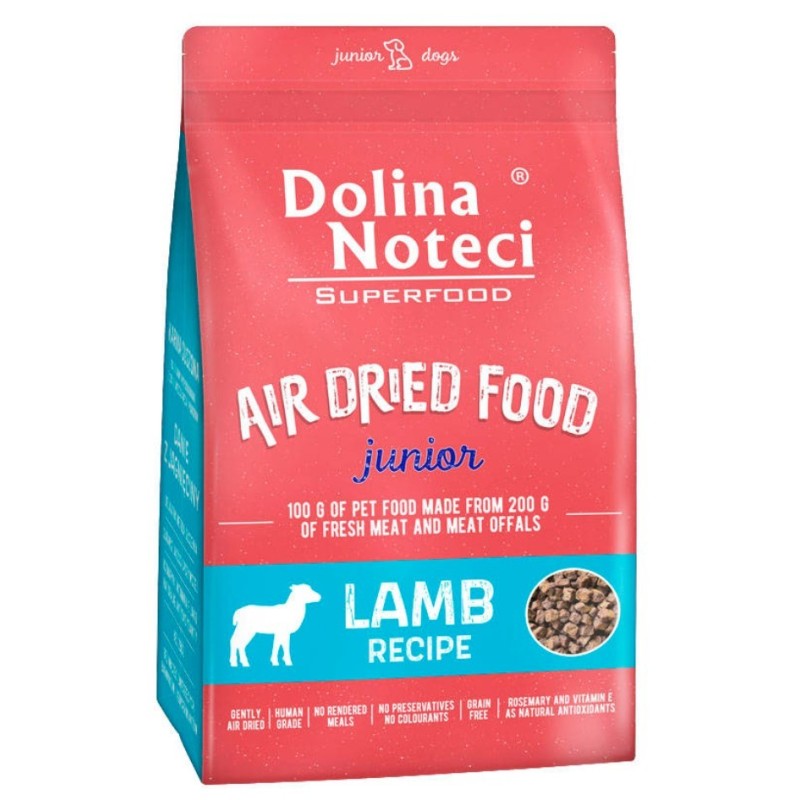 DOLINA NOTECI Superfood Junior Danie z Jagnięciny - karma suszona dla szczeniąt 1kg