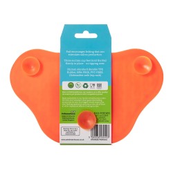 PET DREAM HOUSE Lick Pad Orange Easy - pomarańczowa nakładka do lizania 13 x 22,5 cm