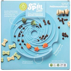 PET DREAM HOUSE Spin Lick Frisbee Blue Medium - mata do lizania