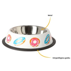 DINGO Miska metalowa antypoślizgowa BELLA 475ml