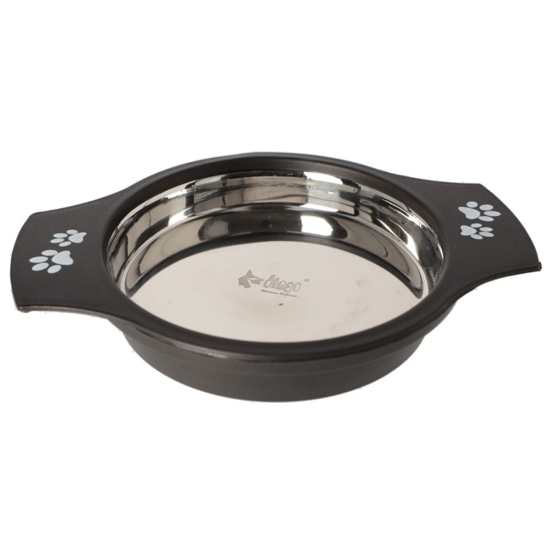 DINGO Miska metalowa z uchwytem antypoślizgowa dla kota SISI 230 ml