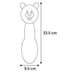 FLAMINGO Lulu mysz pluszowa szara 30cm