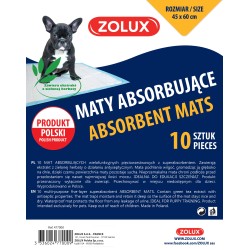 ZOLUX Maty absorbujące do nauki czystości 10 sztuk 45cm x 60cm (10szt.)