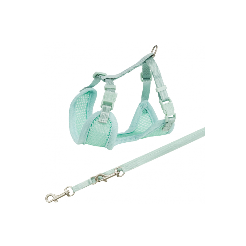 TRIXIE Junior Szelki ze smyczą dla szczeniaka miętowy M-L