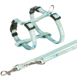TRIXIE Junior Puppy szelki H ze smyczą miętowy S-M