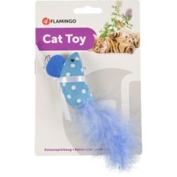 FLAMINGO Myszka z piórkiem kolor mix 1 szt.