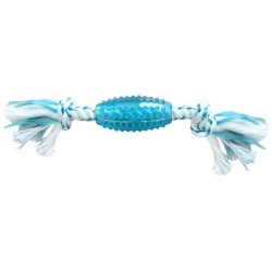 FLAMINGO Dental Gryzak Sznur TPR - niebieski