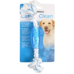 FLAMINGO Dental Gryzak Sznur TPR - niebieski