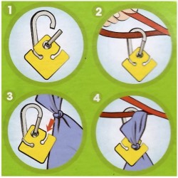 BAGS ON BOARD Dyspenser Kość 30 woreczków - turkusowy