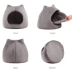 BEST FRIENDS legowisko / budka Meow Hut KOT MD - szary M