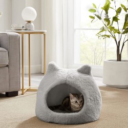 BEST FRIENDS legowisko / budka Meow Hut KOT MD - szary M