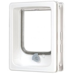 ZOLUX Drzwi dla kota z tunelem Białe