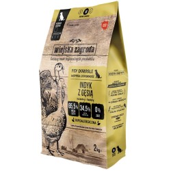 Wiejska Zagroda dla psa - Indyk z gęsią rozmiar chrupek M 2 kg