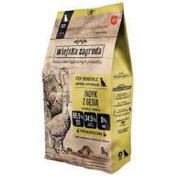 Wiejska Zagroda dla psa - Indyk z gęsią rozmiar chrupek M 20 kg