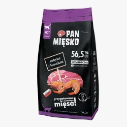 PAN MIĘSKO Cielęcina z krewetkami dla kota S 1,6kg