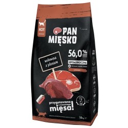 PAN MIĘSKO Wołowina z jeleniem dla kota M 1,6kg
