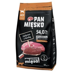 Pan Mięsko Cielęcina z kaczką dla kota M 10 kg