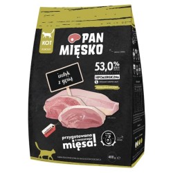 PAN MIĘSKO Indyk z gęsią dla kota S 400g