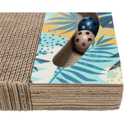 TRIXIE Drapak kartonowy z 2 piłkami 38 × 5 × 30 cm